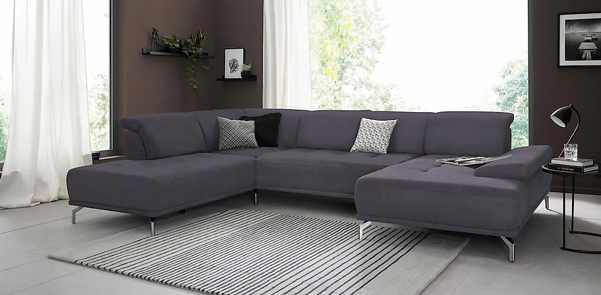 Places of Style Wohnlandschaft "Caluna", Inkl.Sitztiefenverstellung, wahlwe günstig online kaufen