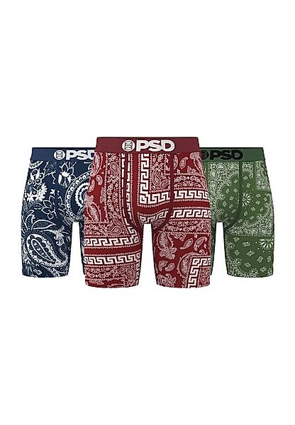 PSD Boxershorts PSD DARK BANDANA 3 BOXERSHORTS PACK (1-St) günstig online kaufen
