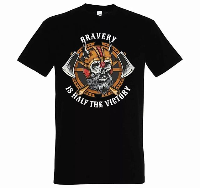 Youth Designz T-Shirt "Bravery Is The Half Of Victory" Herren Shirt mit tre günstig online kaufen