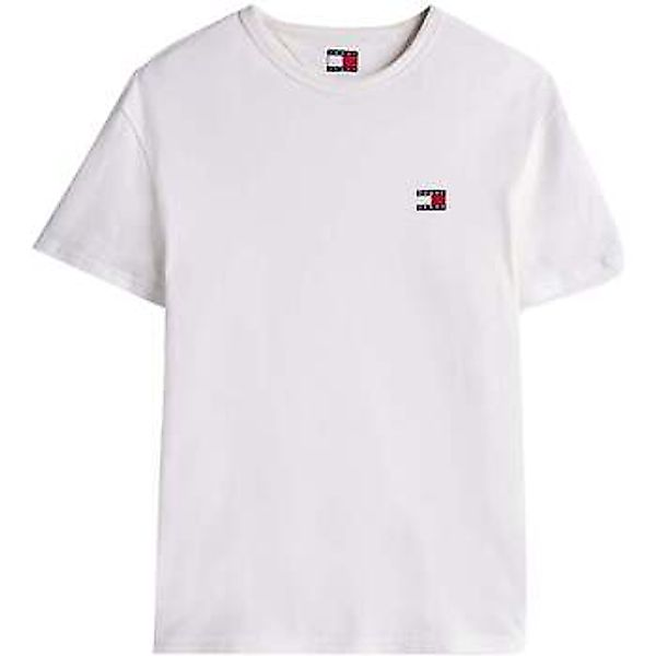 Tommy Jeans  T-Shirts & Poloshirts Reg Logo Badge T-Shirt Ecru günstig online kaufen