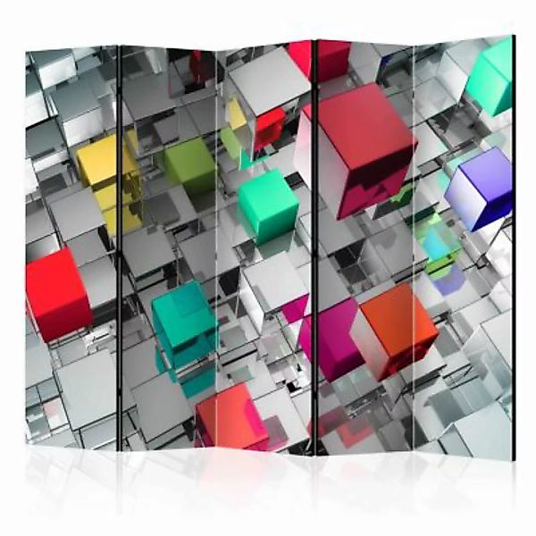 artgeist Paravent Colours of Metal II [Room Dividers] grau Gr. 225 x 172 günstig online kaufen
