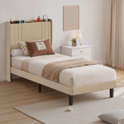 Bealife Polsterbett lsterbett Einzelbett,Bettgestell mit Kopfteil, günstig online kaufen
