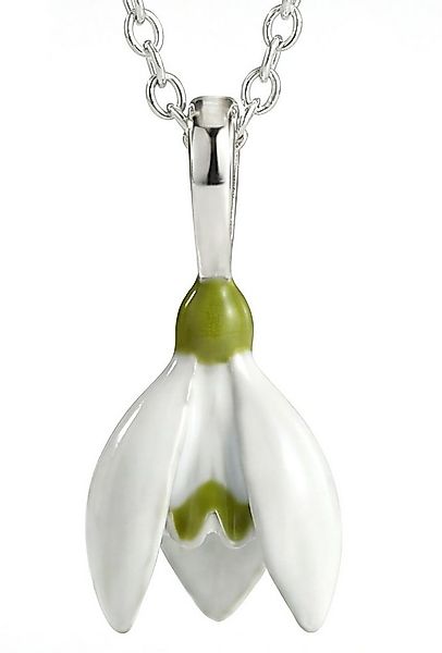 Villa Sorgenfrei Schmuckmanufaktur Kette mit Anhänger Schneeglöckchen Kette günstig online kaufen