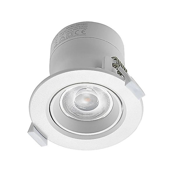 PRIOS LED 9917001 Modern in Weiß aus Aluminium 1-flammig Wohnzimmerleuchte günstig online kaufen