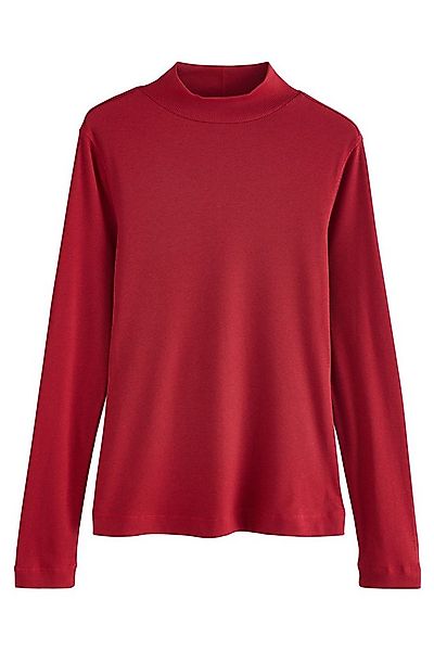 Next Langarmshirt Langärmeliges Rippstrickoberteil mit Rollkragen (1-tlg) günstig online kaufen