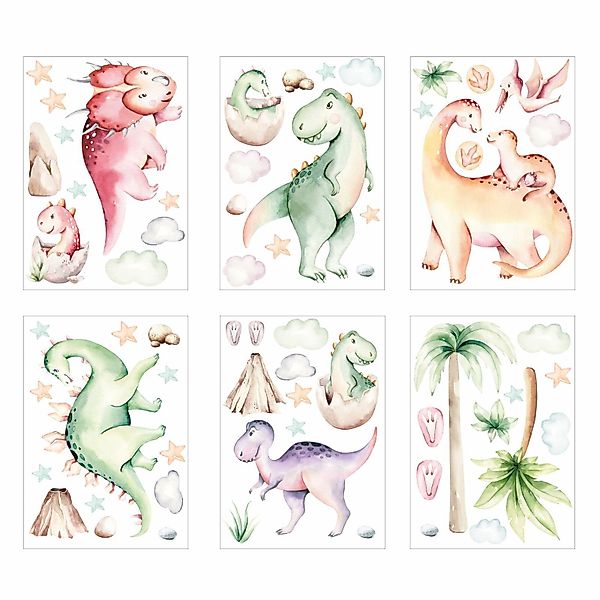 nikima Fensterbild Fensterbilder Dinosaurier selbstklebend günstig online kaufen