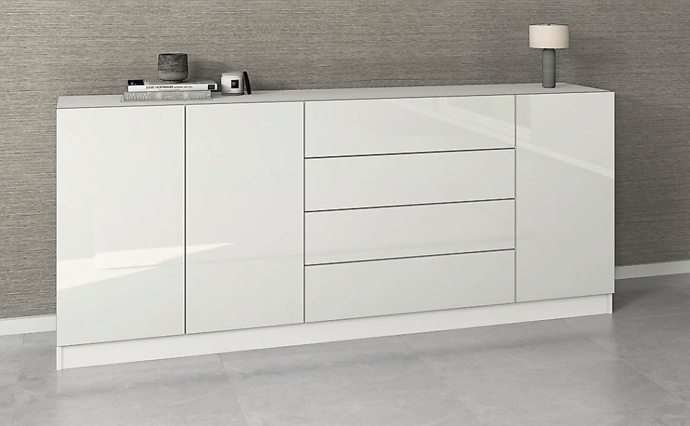 borchardt Möbel Sideboard "Vaasa, Kommode mit 3 Türen und 4 Schubkästen auf günstig online kaufen