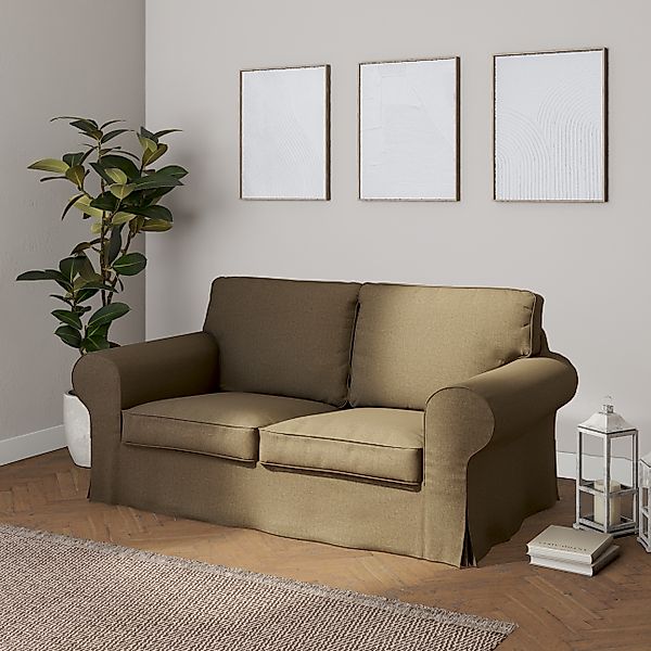Bezug für Ektorp 2-Sitzer Sofa nicht ausklappbar, grau-braun, Sofabezug für günstig online kaufen