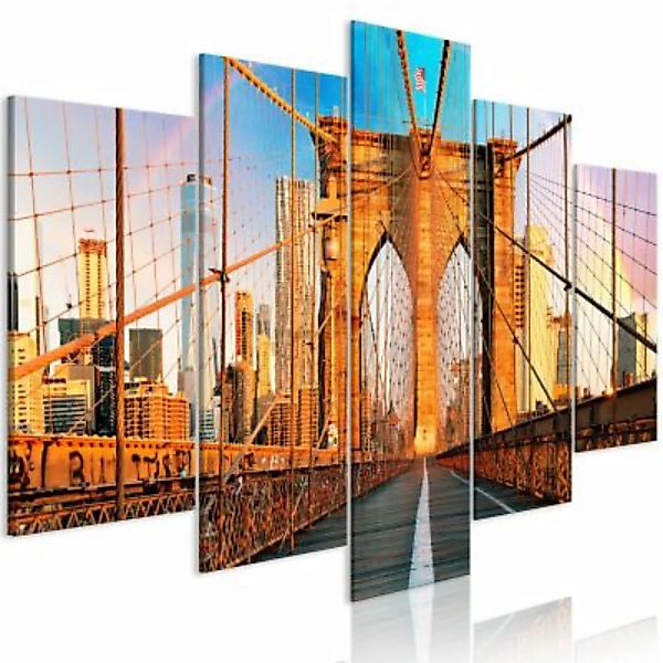 artgeist Wandbild Bridge to Happiness (5 Parts) Wide mehrfarbig Gr. 200 x 1 günstig online kaufen