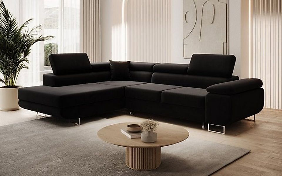 Luxusbetten24 Schlafsofa Designer Sofa Aston Samt, mit Stauraum und Schlaff günstig online kaufen