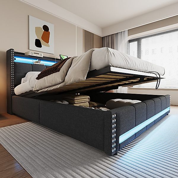 STILVORA Polsterbett 180X200 mit matratze,Boxspringbett mit günstig online kaufen