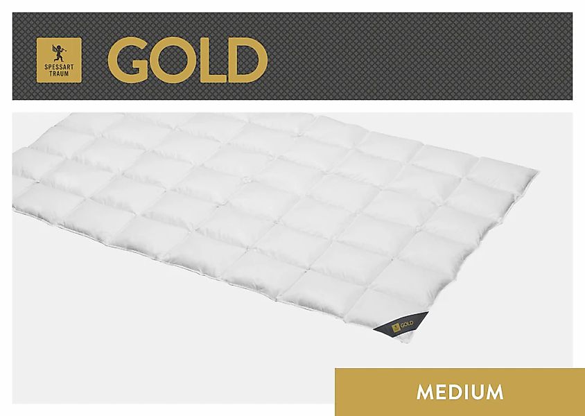 SPESSARTTRAUM Gänsedaunenbettdecke "Gold" leicht Füllung 100Gaensedaunen 1 günstig online kaufen