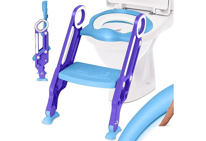 KIDIZ WC-Sitz, Kinder Toilettensitz Toilettentrainer mit Treppe und Griffe günstig online kaufen