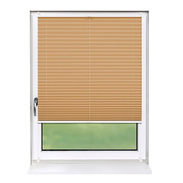 Deco-Raum Plissee Basic ohne Bohren 105x150cm Cappuccino Blickdicht Klemmfi günstig online kaufen