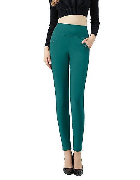 Jepo Leggings Elastische Damenhose Skinny slim Fit bequeme Grün XL/XXL Dame günstig online kaufen