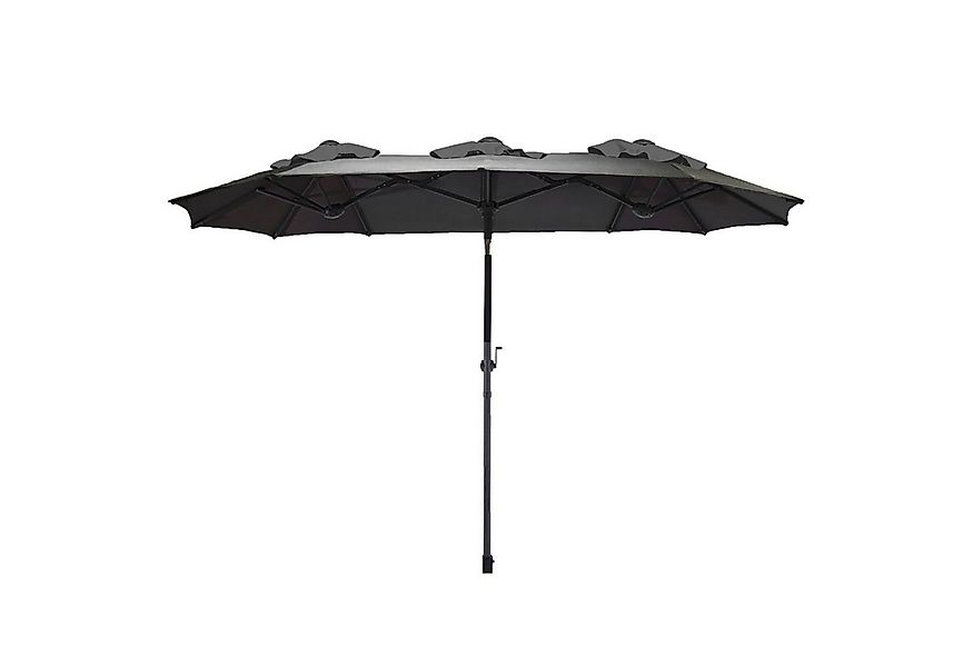 Spetebo Sonnenschirm Doppel Sonnenschirm 300 x 150 cm - anthrazit, LxB: 300 günstig online kaufen