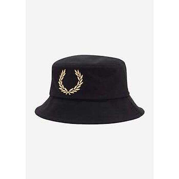 Fred Perry  Hut Bold branding canvas buckethat - black champagne günstig online kaufen