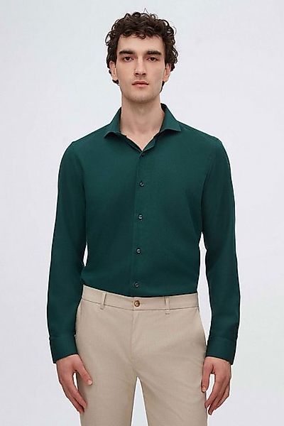 D'S DAMAT Businesshemd Ds Damat Slim Fit Dobby-Hemd mit italienischem Krage günstig online kaufen