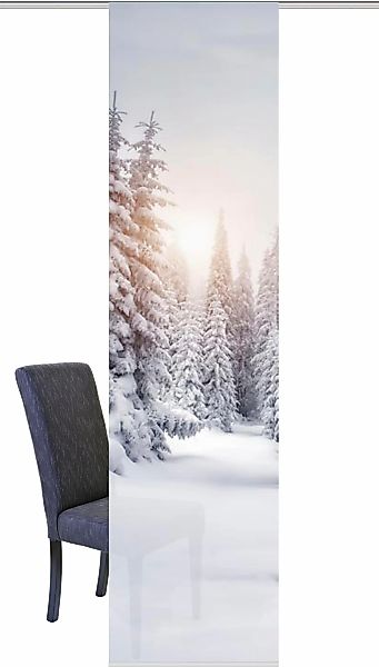 HOME WOHNIDEEN Schiebegardine "WINTERSONNE" Paneelwagen 1 Stk. tlg. HxB: 24 günstig online kaufen