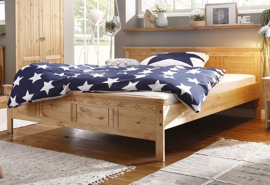 Home affaire Massivholzbett Indra, TOPSELLER, Landhausstil, günstig online kaufen