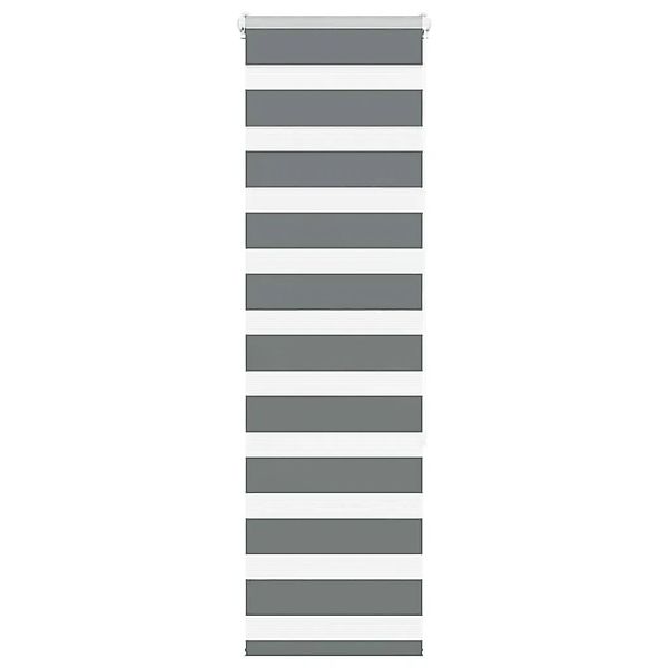 vidaXL Doppelrollo Dunkelgrau 45x150 cm Stoffbreite 40,9 cm Polyester 40141 günstig online kaufen