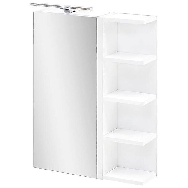 Lomadox Spiegelschrank MARCEY-04 Badezimmer mit Regal in weiß B x H x T ca. günstig online kaufen
