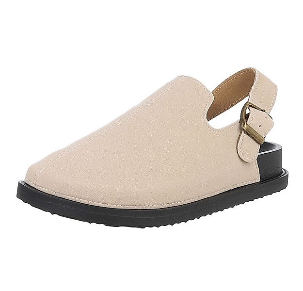Ital-Design Damen Mules Freizeit Riemchensandalette (88828394) Flach Riemch günstig online kaufen