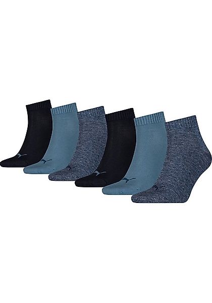 PUMA Kurzsocken UNISEX QUARTER PLAIN 6P ECOM (6-Paar) mit Logostickerei und günstig online kaufen