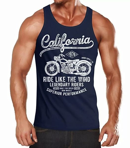 Neverless Tanktop Herren Tank-Top California Motorbike Muskelshirt Muscle S günstig online kaufen