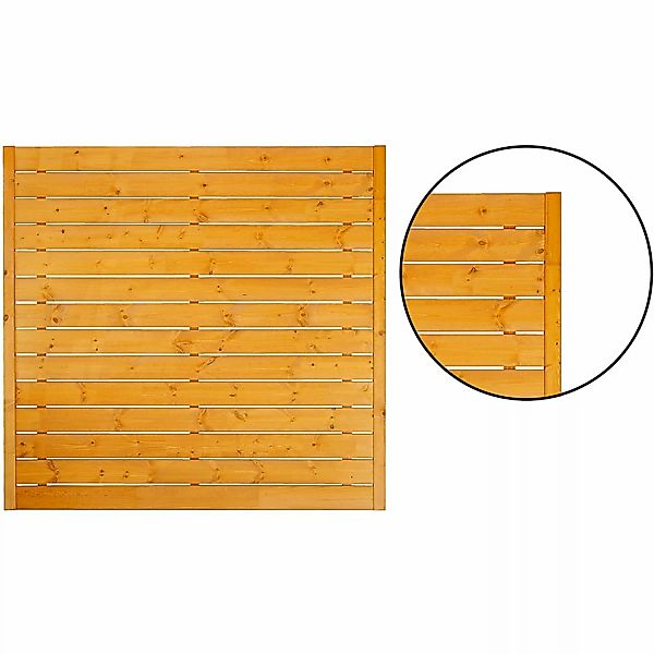 Zaunelement Rodos DIY Pinie 180 cm x 180 cm günstig online kaufen