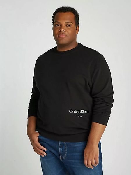 Calvin Klein Big&Tall Sweatshirt BT_OFF PLACEMENT LOGO SWEATSHIRT in großen günstig online kaufen