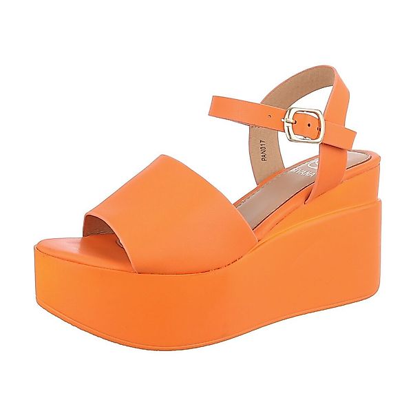 Ital-Design Damen Freizeit Plateausandaletten (86706266) Keilabsatz/Wedge günstig online kaufen