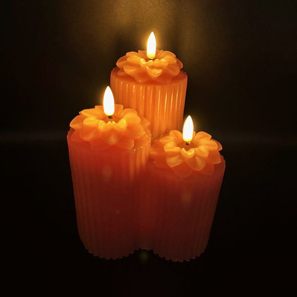 Online-Fuchs LED-Kerze - 3 ineinander verschmolzene günstig online kaufen