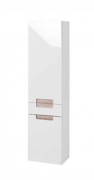Seitenschrank 40 Siena von Held Möbel Weiss Hgl / Eiche Sonoma günstig online kaufen