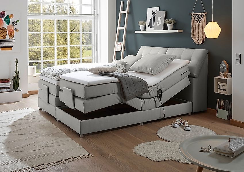 ED EXCITING DESIGN Boxspringbett "Carpino wahlweise in den Breiten 120cm od günstig online kaufen