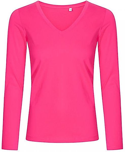 Promodoro Langarmshirt Damen V-Neck T-Shirt Longsleeve, günstig online kaufen