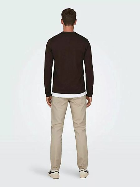ONLY & SONS Strickpullover Polo Langarm Shirt Basic Pullover ONSWYLER 5426 günstig online kaufen