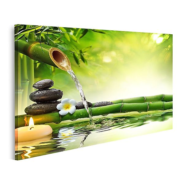 islandburner Leinwandbild Bild auf Leinwand Spa günstig online kaufen
