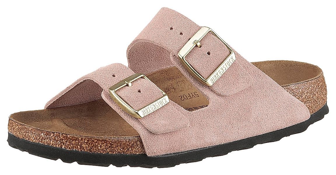 Birkenstock Arizona Suede SFB Pantolette Sommerschuh, Strandschuh, Hausschu günstig online kaufen