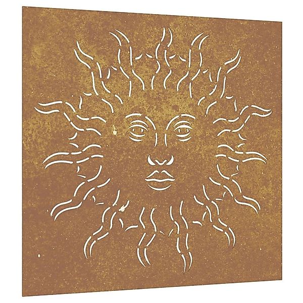 vidaXL Wandbild Garten-Wanddeko 55x55 cm Cortenstahl günstig online kaufen