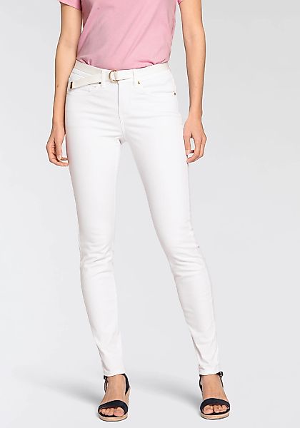 DELMAO Röhrenjeans (Set, mit Gürtel) schmale günstig online kaufen
