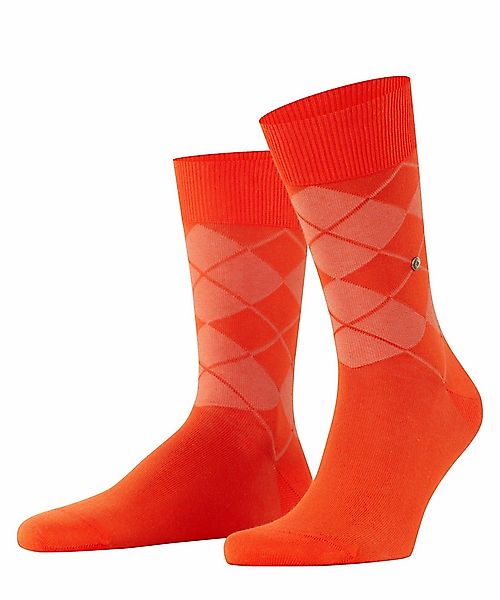 Burlington Bolton Herren Socken, 40-46, Orange, Argyle, Baumwolle, 21060-84 günstig online kaufen