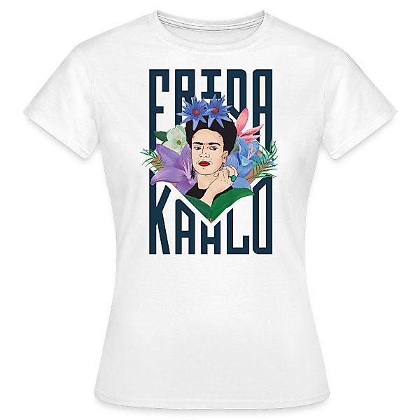 Spreadshirt T-Shirt Frida Kahlo Mit Blumenkranz günstig online kaufen