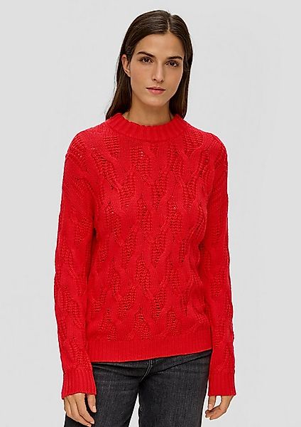 s.Oliver Longpullover Strickpullover Strickpullover aus Viskosemix günstig online kaufen