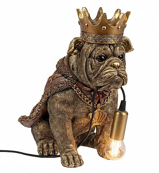 formano Tischleuchte Tischlampe Hund 33 cm Handbemalte Tierlampe Resin köni günstig online kaufen