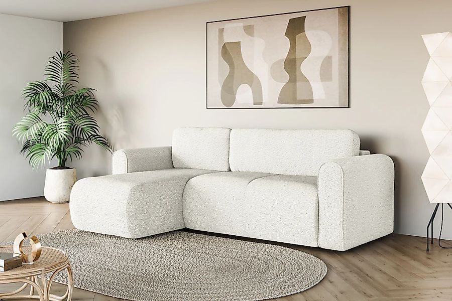 OTTO home Ecksofa "Zacharia wahlweise Schlafsofa mit Bettkasten, B/T/H 250/ günstig online kaufen