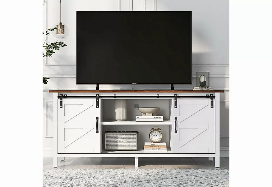 BlingBin TV-Schrank Fernsehschrank Sideboard mit 2 Schiebetüren 120*40*60.5 günstig online kaufen
