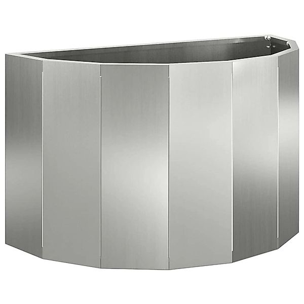vidaXL Pflanzkübel Silber 60 x 30 x 35 cm Verzinkter Stahl 883701 günstig online kaufen