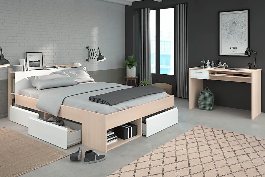 Parisot Jugendzimmer-Set "Most" Set, Bett mit Schubkästen und Schreibtisch, günstig online kaufen