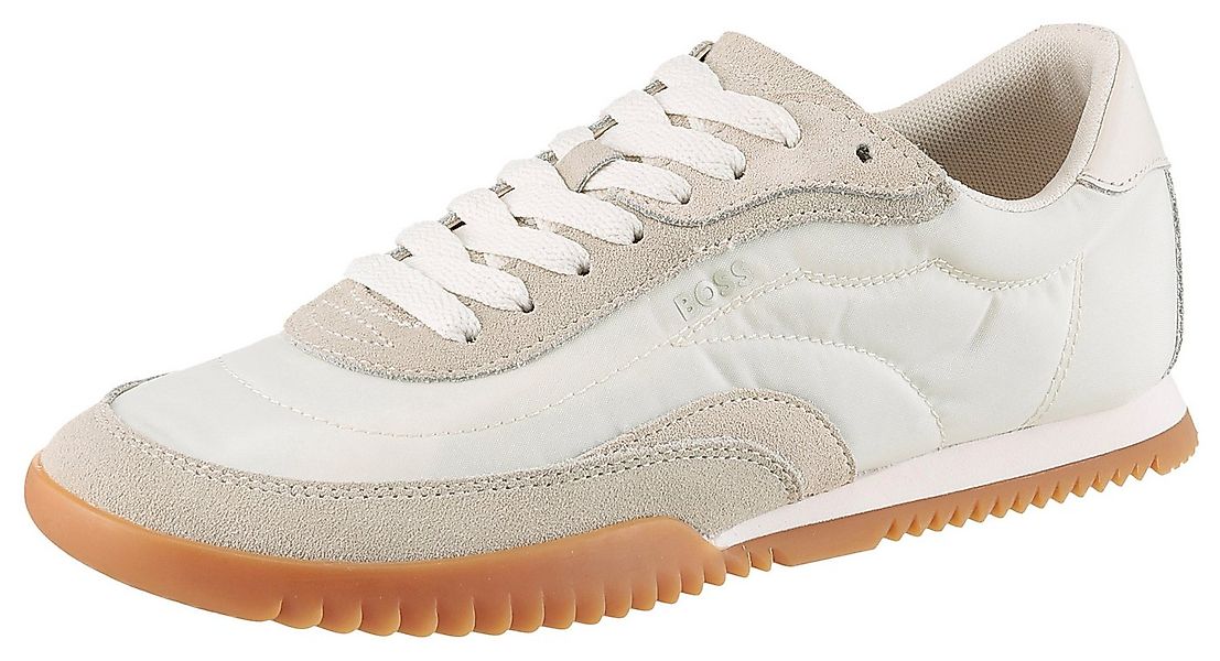 BOSS Carlynn Sneaker Schnürschuh, Halbschuh, Freizeitsneaker mit honigfarbe günstig online kaufen